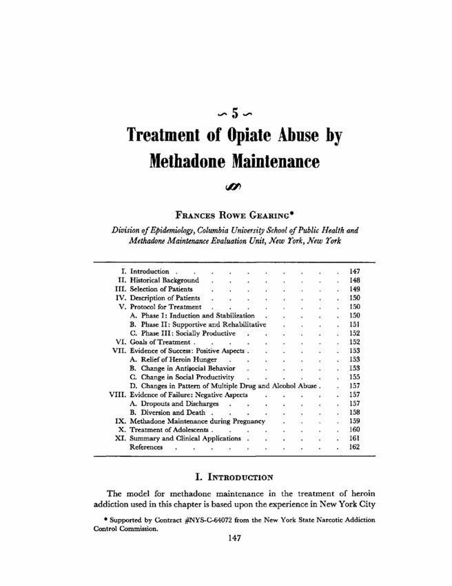 methadone used to treat Hanover MA